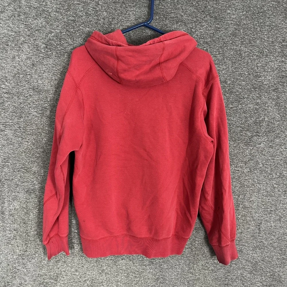 Jordan Hoodie Mens Medium Red Full Zip Air Jordan Jumpman Sweatshirt Distressed